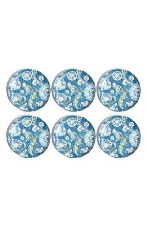 TarHong Hana Ikat Set of Six Melamine Salad Pates in Blue at Nordstrom Rack