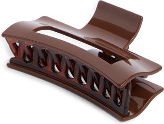 France Luxe Large Jaw Clip in Chocolate at Nordstrom