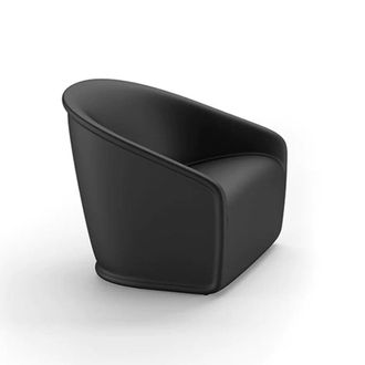Plust Sill&oacute;n De Dise&ntilde;o Moderno Exterior Jard&iacute;n Bar Restaurante Settembre - Negro