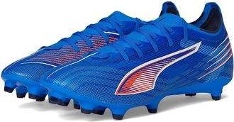 Puma Ultra 6 Match Firm, Artificial Ground Soccer Cleats Mens Soccer Shoes Ultra Blue/White/Glowing Red : 11.5 D - Medium, Textile