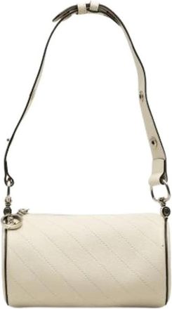 Gucci Pre-owned Blondie Schoudertas - Dames - Vintage Schoudertas - Beige - ONE Size - Leer - Vintage