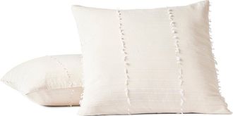 Coyuchi Precita Organic Cotton Pillow Cover in Undyed/Alpine White at Nordstrom