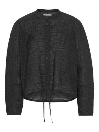 Henrik Vibskov Blouse met textuur - Zwart