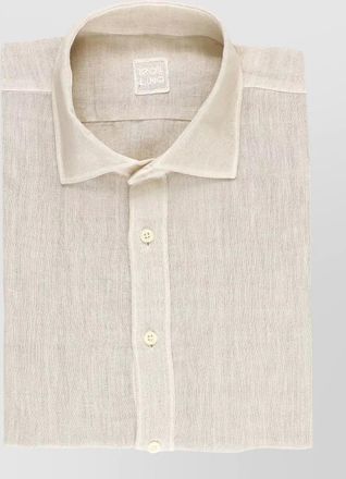 120% Lino linen long-sleeve shirt