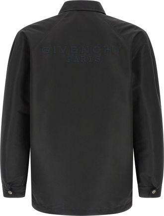 Givenchy Mens Black Polyester Jacket Clothing