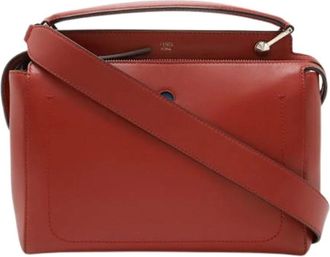 Fendi Pre-owned Handbags, female, Red, Size: ONE SIZE Pre-owned Dotcom Leather 2Way Handbag
