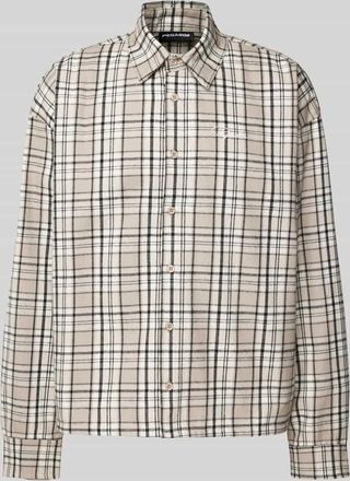 Pegador Freizeithemd mit Knopfleiste in Taupe, Gr&ouml;&szlig;e XXL