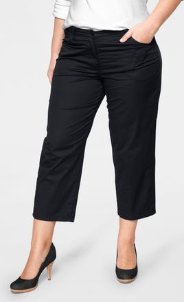 KjBrand 7/8-Hose KJBRAND Babsie: bequemer Oberschenkel, Damen, Gr. 42, N-Gr, schwarz, Web, Obermaterial: 98% Baumwolle, 2% Elasthan, unifarben, bequem 7/8-L&auml;n