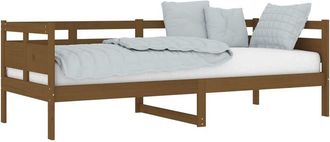 vidaXL Sof&aacute; Cama Madera Maciza De Pino Marr&oacute;n Miel 80x200 Cm Vidaxl