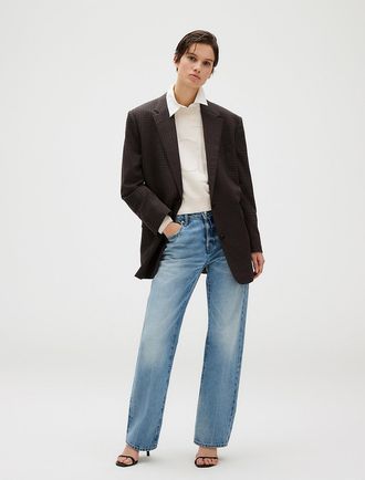 Calvin Klein Jeans Calvin Klein Womens Smooth Cotton Monogram Sweater - White - XS