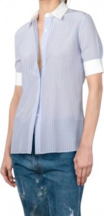Fran&ccedil;oise Brooklyn Shirt In Blue Stripe