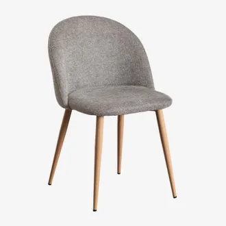 Sklum Silla De Comedor Tapizada Y En Acero Kana Sklum
