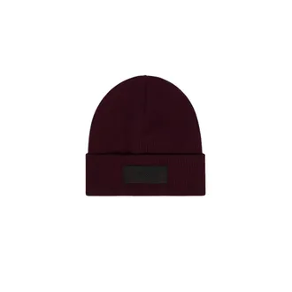 Dondup Technische wollen muts - Heren - Accessoires - Rood - Maat: ONE Size Wol