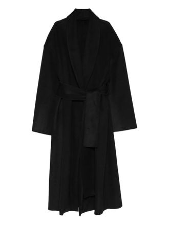 Mars&eacute;m belted coat - Black