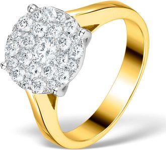 The Diamond Store Diamond Galileo Ring 1CT Set in 18K Gold - N4532