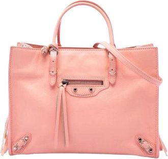 Balenciaga Pre-owned Papier A6 - Dames - Vintage Shopper - Roze - ONE Size - Leer - Vintage