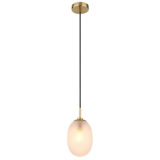 Globo Lighting L&aacute;mpara Colgante - Devin - Dorado - Vidrio - &Oslash; 15cm - E14