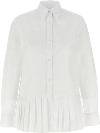 Thom Browne Camicia plissettata - Bianco