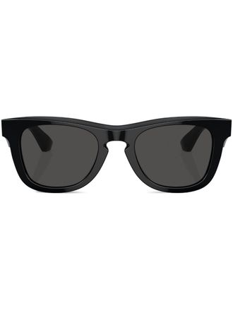 Burberry Sunglasses Occhiali da sole squadrati con placca logo - Nero