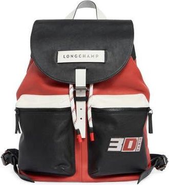 Longchamp 3D Colorblock Backpack in Brick at Nordstrom Rack