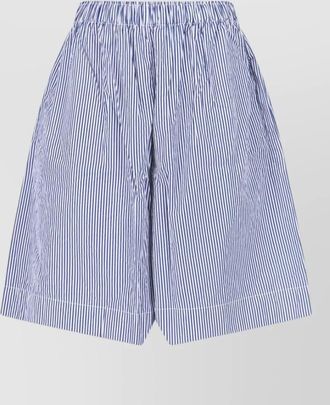 Daniela Gregis straight shorts side pockets striped pattern