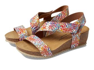 Eric Michael Jolly Womens Wedge Shoes Beige Print : EU 40 (US Womens 9.5-10) M (B), Leather