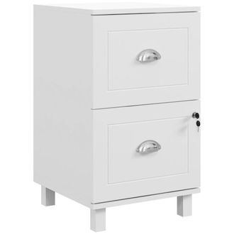 HOMCOM Cajonera de oficina 40x41.5x67.5 cm blanco