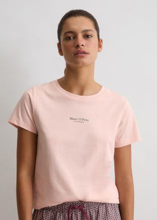 Marc O'Polo Kurzarmshirt MARC OPOLO Mix N Match Cotton, Damen, Gr. XL, rose mauve, Single Jersey, Obermaterial: 100% Baumwolle, bequem h&uuml;ftbedeckend, Rundhals, Sh