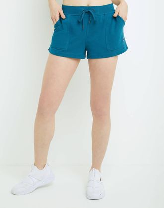 Champion Campus French Terry Shorts In Blue