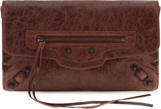 Balenciaga Red Le City Clutch