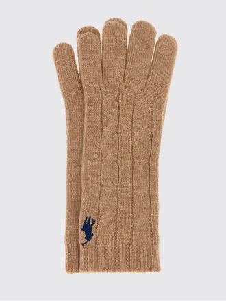 Polo Ralph Lauren Gloves Woman color Camel
