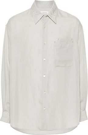 Christophe Lemaire double-pocket lyocell shirt - unisex - Lyocell - L - Grey