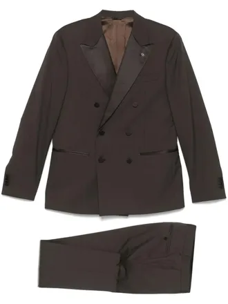 Manuel Ritz wool suit - men - Wool/Acetate/Viscose - 50 - Brown