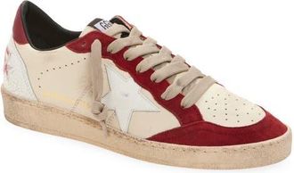 Golden Goose Ball Star Sneaker in White Beige/red/white at Nordstrom, Size 10Us