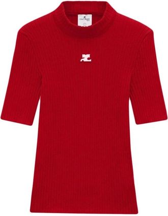 Courr&egrave;ges Donna, Maglie, Rosso, L, new