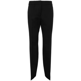 Jil Sander Dames, Broeken, Zwart, Maat: S Wol