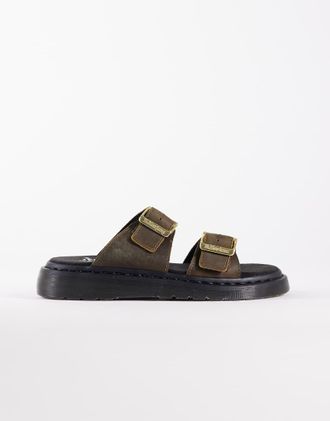 Dr. Martens Josef - Sandali stile slider color oliva-Verde