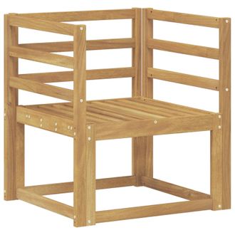 vidaXL Conjunto De Sof&aacute;s De Exterior Madera De Acacia S&oacute;lida Blanco Vidaxl