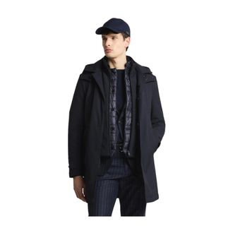 Fay Trench Morning Coat Travel - male - Fay - Trench Coats - Blue - S - Coats