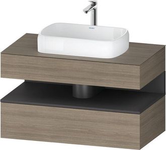 Duravit Duravit Qatego Consola Mueble Bajo Lavabo, 1 Extra&iacute;ble, 1 Caj&oacute;n