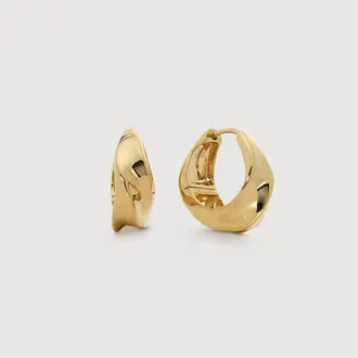 Monica Vinader Gold Nomade Small Hoops