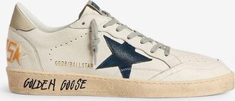 Golden Goose Niedrige Nappaledersneakers mit Wildleder Ball Star