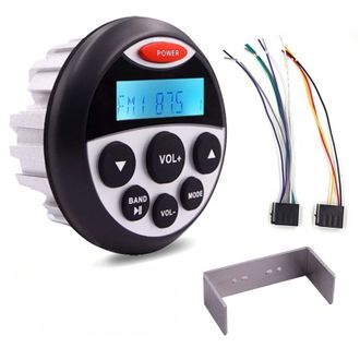OEM Radio Marina Bluetooth De Aluminio Fundido Resistente Al Agua, Reproductor De Mp3 Para Barcos Y Motocicletas (resistente Al Agua)