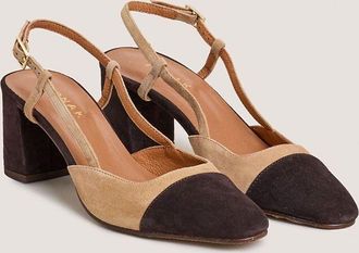 Jonak Leren pumps met hoge hak Dhapop