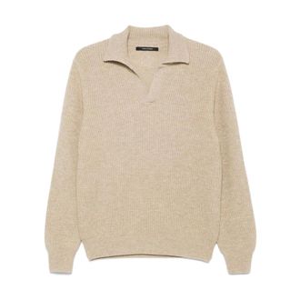 Tagliatore Truien & Vesten, Heren, Beige, L, Wol, Polo van Wol