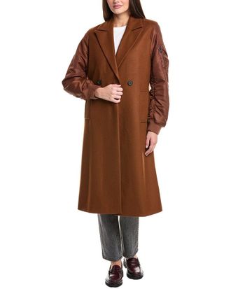 AllSaints Allsaints Paulah Wool & Cashmere-Blend Coat