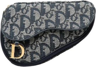 Dior Pre-owned Saddle Pouch - Dames - Vintage Clutch - Blauw - ONE Size - Vintage
