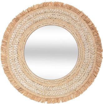 Atmosphera Atmosphera - Espejo Trenzado &laquo;c&eacute;lia&raquo; - Rafia D68 Cm Cr&eacute;ateur DInt&eacute;rieur