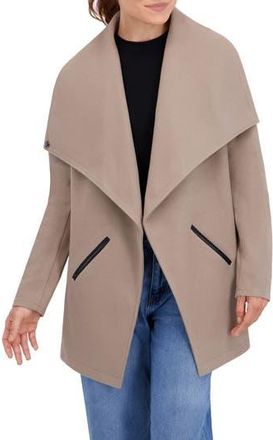 Ookie & Lala Faux Wool Drape Jacket in Mocha at Nordstrom Rack, Size X-Large