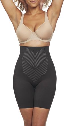 TC Fine Intimates Iconic Core High-Waist Booty Lift Thigh Slimmer In Black